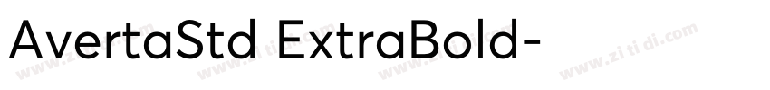 AvertaStd ExtraBold字体转换
